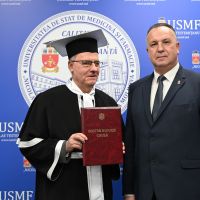 Doctor Honoris Causa of “Nicolae Testemitanu” University title awarding to Emeritus Professor Dan Lucian Dumitrascu 